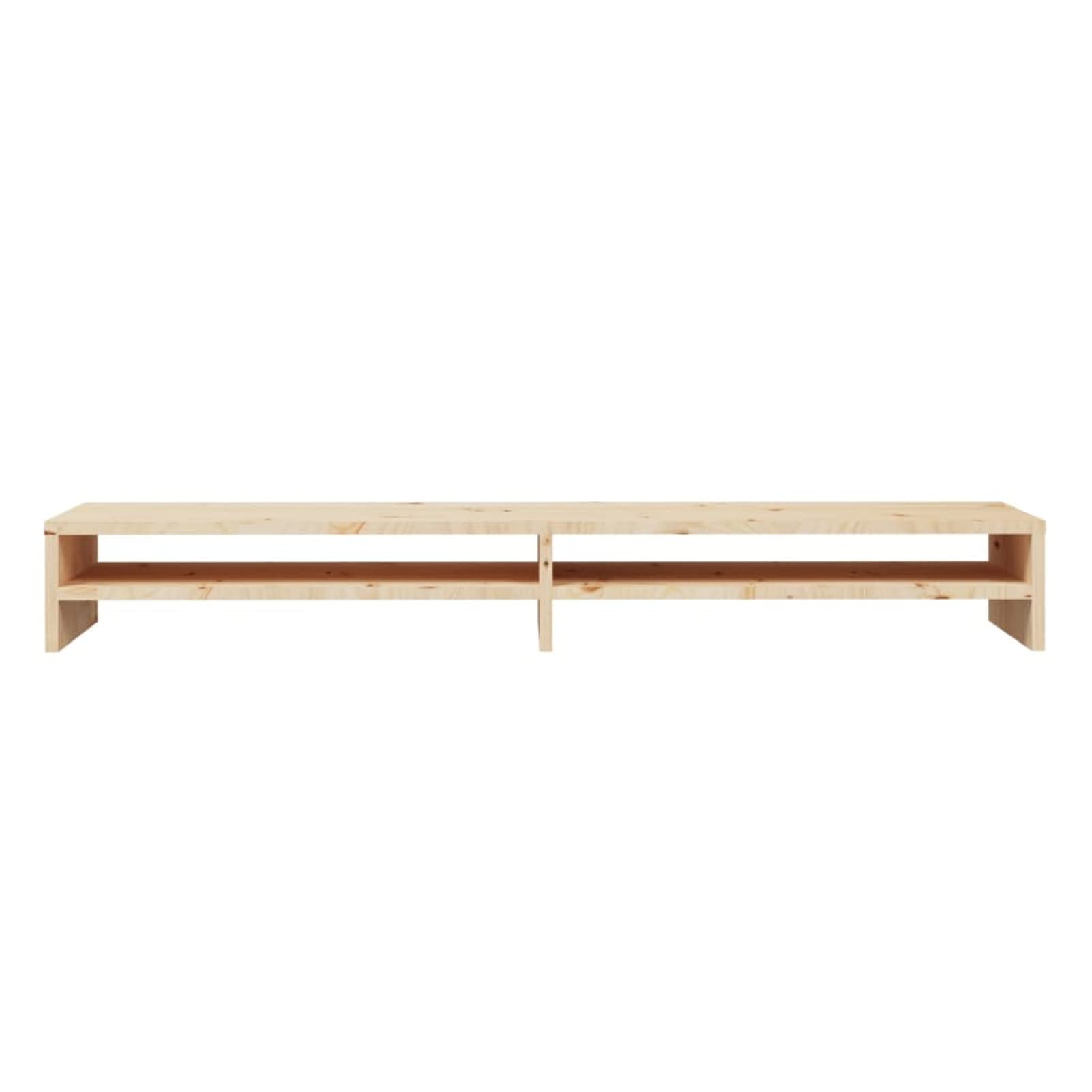 Chusui Supporto per Monitor,Supporto per Monitor da Scrivania,Supporto per Monitor PC,Supporto per Monitor 100x24x13 cm in Legno Massello di Pino