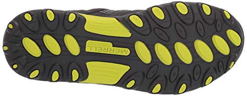 Merrell Boys' Trail Chaser Hiking Sneaker, Black/Blue, 2 Big Kid #TOP3