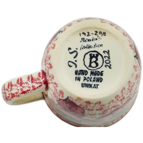 Taza de cerámica artesanal Polmedia 11 oz con diseño Floral miniatura 4