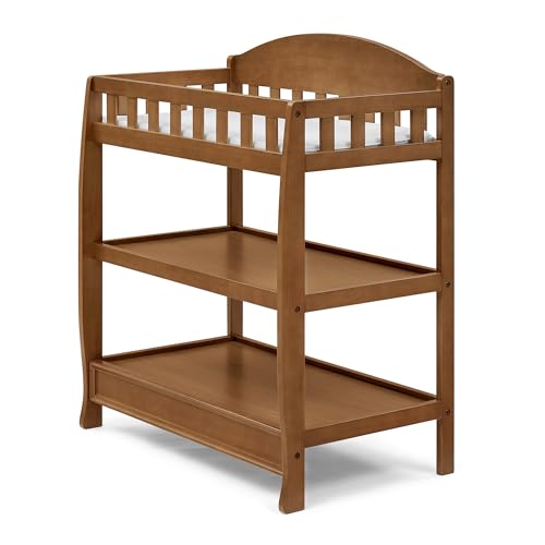 Image of Delta Children Infant Changing Table with Pad, Chestnut