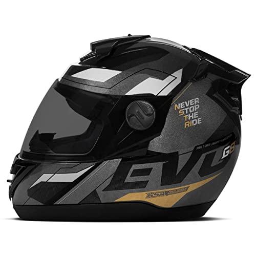 Pro Tork, Cap-718Blk, Capacete Moto, Evolution G8 Evo Black Edition
