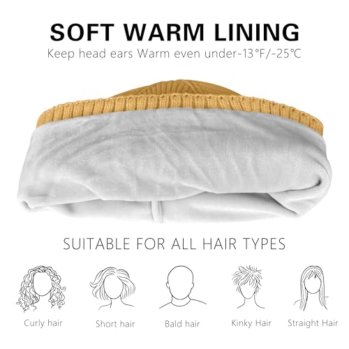 ATNKE Kids LED Lighted Lined Fleece Beanie Cap, USB Rechargeable 4 LED Run Headlamp Bright Hat Gifts for Boys and Girls4