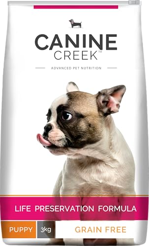 Image of Canine Creek Puppy Dry Dog Food 3kg | Real Chicken | Supports Brain and Eye Development | Healthy Skin and Coat | Promotes Healthy Muscle Growth | Promotes Healthy Immune System