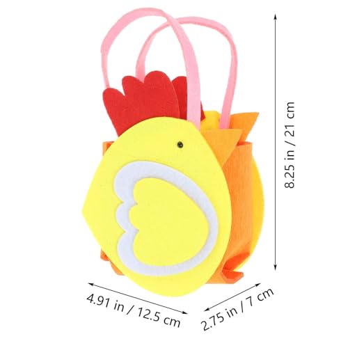 Gadpiparty Cesta De Páscoa Para Crianças Cesta De Pintinhos De Páscoa De Pelúcia Sacos De Caça De Ov