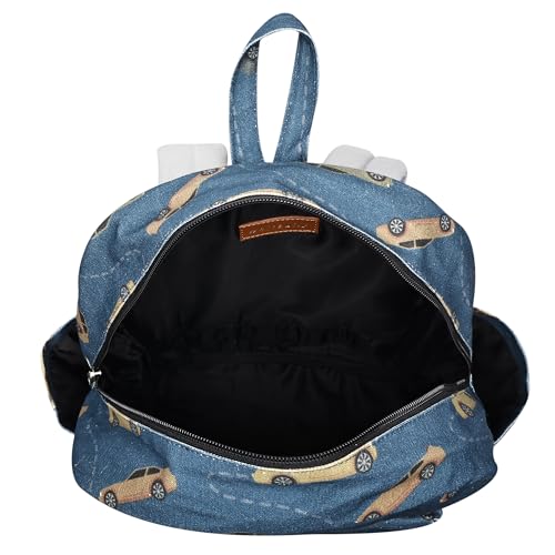 Image of white lily Backpack for Women - Gifts for Women - School Bag /college Bag for Women - Blue Printed Office Bag for Women /girls - Travel, College, Work Bags, Birthday Gift for Wife, Christmas Gifts