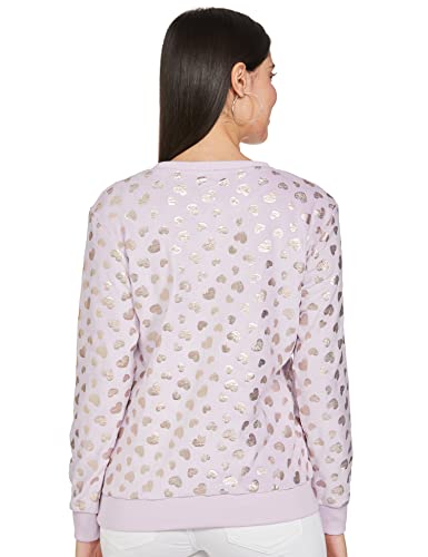 Image of Max Women Polyester Graphic Printed Round Neck Sweatshirt