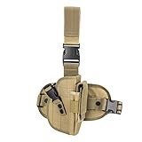 Drop Leg Holster Universal Adjustable Military Army Tactical Platform Panel (Khaki)