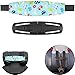 Kopfhalterung für Kindersitze, inkl. Abschnallschutz Brustclip, 1 + 1 Pack, blaues Auto Design, schwarzer Gurt Clip zum Einfädeln, Kinder schlafen im Auto Zubehör, Gurt Sicherung, Kopfband Autofahrt
