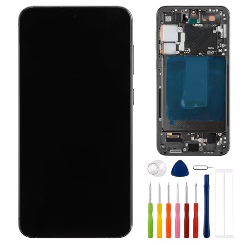 Écran OLED Samsung S23+ vert cassé : réparation tactile avec outils inclus