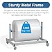 Wrap Dispenser with Cutter, Rolling Wrapping Paper Holder for Up to 39/51/63 Inch Wide Rolls, Heavy Duty Bubble Wrap Roll Dispenser/Packing Station(176x60x155cm/69.3X 23.6 x 61 in)