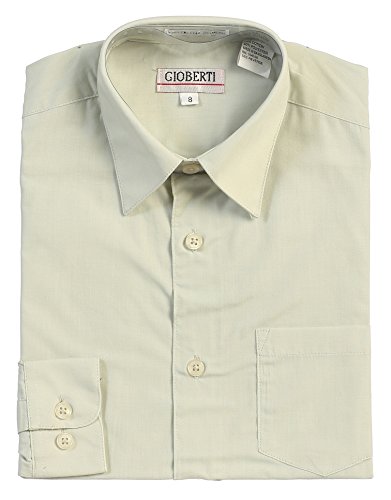 Image of Gioberti Boys Long Sleeve Solid Dress Shirt