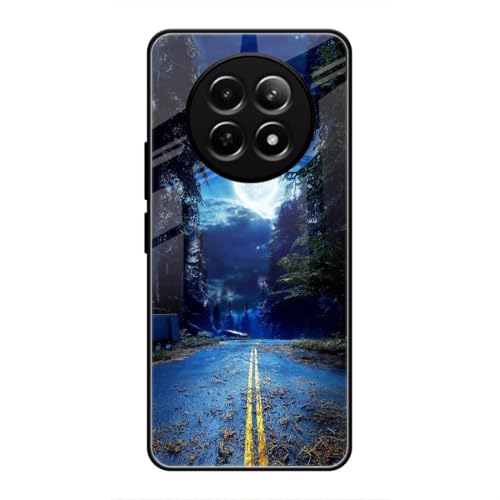 Image of SmashItUp Moon | Dark | Night Designer Printed TPU Metal Case Mobile Back Cover for Realme 12x / Realme 12 / Realme 13 / Realme C65 / Narzo 70x (5G)