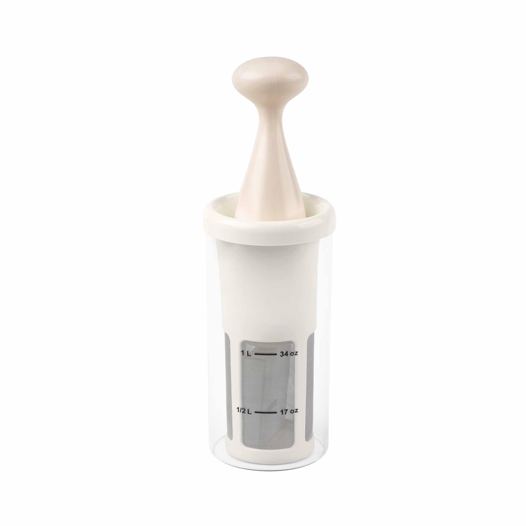 JATA MILKER JELV2350 - Máquina para Hacer Bebida Vegetal Casera. Leche avena, soja, arroz, almendras. Máxima emulsión. 1 Litro en 1 minuto.Con 5 recetas