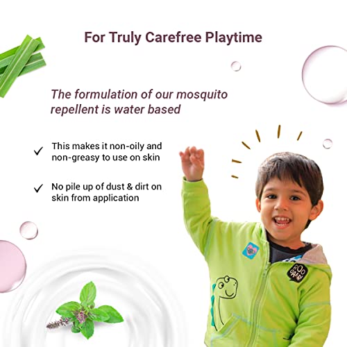 Image of BabyChakra Mosquito Repellent Spray for Babies & Kids Up To 8 Hours Protection, 100% Natural Ingredients Dermatologically Tested, Protects from Dengue Malaria Chikungunya 100 ml (Pack of 2)