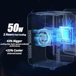 YASHE Mini Fridge, 4 Liter Makeup Fridge, 110V AC/ 12V DC Thermoelectric Cooler and Warmer Small Fridge for Bedroom, Drink, Dorm, Car, Purple YASHE Mini Fridge 4 Liter Makeup Fridge 110V AC 12V DC Thermoelectric Cooler and Warmer Small Fridge for Bedroom Drink Dorm Car Purple