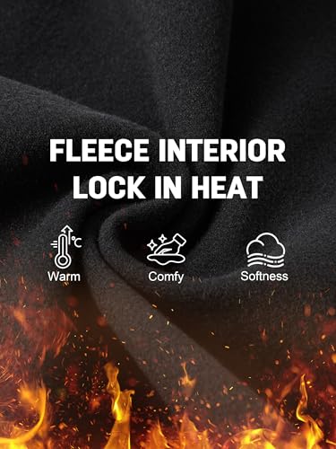 SEVEGO Women's 28"/31"/34"/36" Fleece Lined Yoga Leggings Thermal Winter High Waisted Workouts Pants with Pockets3