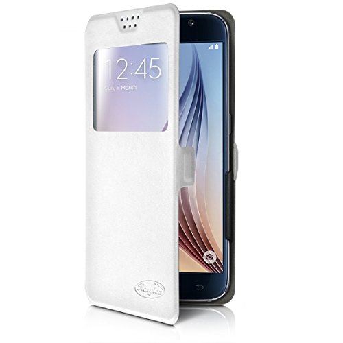 Seluxion S-View Schutzhülle für Haier L56, Weiß