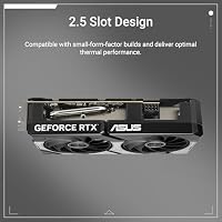 ASUS Dual GeForce RTX 5060 8GB OC Edition GDDR7 Gaming Grafikkarte (Nvidia GeForce RTX5060 DLSS 4, 2,5-Slot Design, PCIe 5.0, 3X DisplayPort 2.1b, 1x HDMI 2.1b, DUAL-RTX5060-O8G) – Ansicht 2