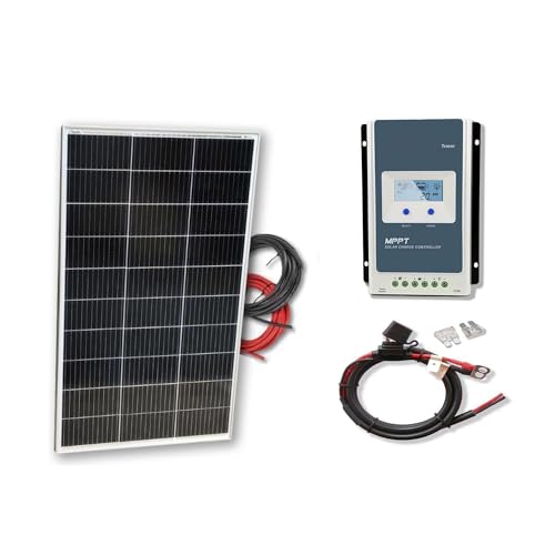 Kit 150W PRO con regulador MPPT 12V panel solar placa monocristalina células PERC de alta eficiencia para caravanas autocaravanas