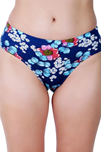 Image of Ladyland Pack of 3 Women Antibacterial Soft Hipster Panty for Regular Uses, Made of 100% Cotton, Grip Fit, All Over Printed Comfortable Panties for Girls, Ladies