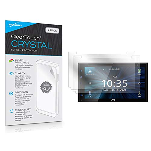 BoxWave Screen Protector for JVC KW-V66BT (Screen Protector ClearTouch Crystal (2-Pack), HD Film Skin - Shields from Scratches for JVC KW-V66BT