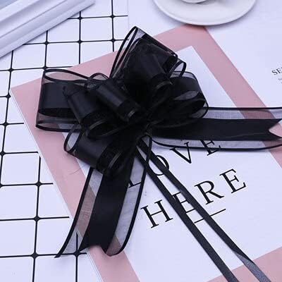100pcs Pink/red/Purple/Green/Silver/Gold/White 50mm Pull Bow Ribbon for Bouquet Gift Packing Party Wedding Car Room Decor (9)