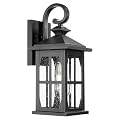 Darkaway Outdoor Light Fixtures Wall Mount, Outdoor Wall Lights Exterior Lighting Fixtures Waterproof Black Outside Wall Sconce with Seeded Glass for House Porch Hallway Garage Front Door