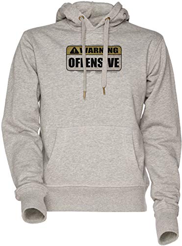 Sweat à capuche gris Warning Offensive pour vos sorties urbaines décontractées