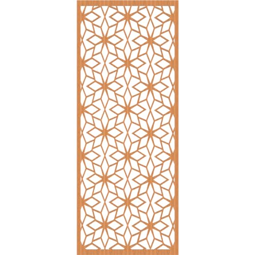 Image of Lake Decorative Pierced Fretwork Wood Wall Panels, 31 3 /8 inchW x 79 3 /8 inchH x 3 /8 inchT, Cherry
