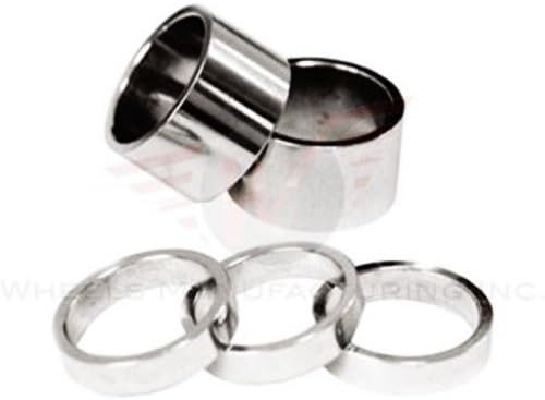 Wheels Manufacturing 1-1/8-Inch Spacer (Silver/ 5mm, Bag of 10)