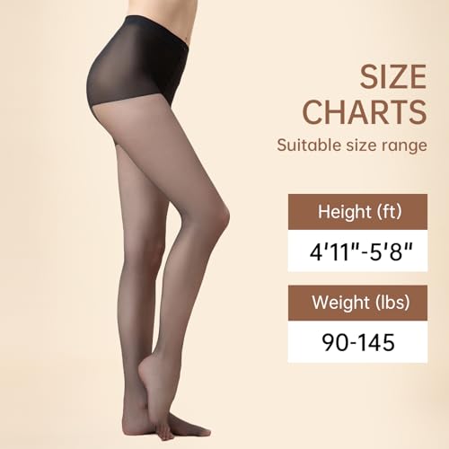 Image of 2 Pairs Women's Sheer Tights 50D Ultra Thin Soft Nylon Regular Panty Multicolour High Sheer Anti-slid Pantyhose