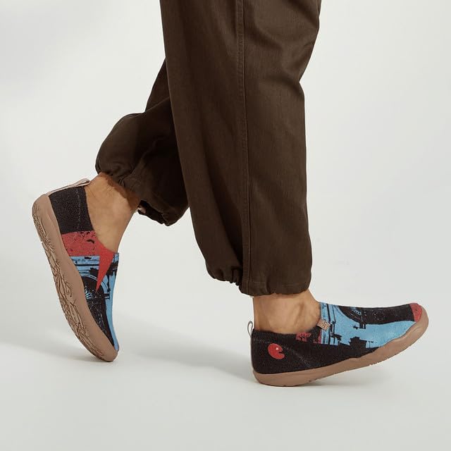 UIN Men's Art Travel Shoes Slip On Casual Wool Cozy Loafers Lightweight Comfort Fashion Sneaker Toledo Ⅰ4