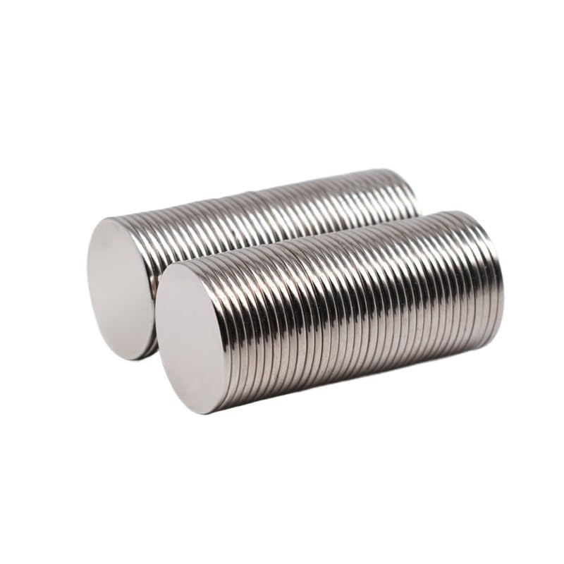 Dysk neodymowy mały cienki okrągły arkusz magnetyczne magnesy ziem rzadkich (25 x 1 mm (50 szt.)