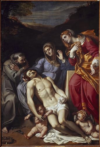 Cuadro Pietà Annibale Carracci arte de pared para decorar oficinas modernas