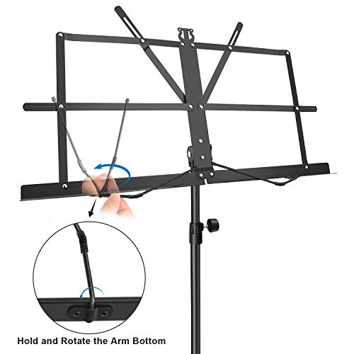 Neuma Pupitre de partition/Pupitre portable pliable super robuste avec trépied réglable en hauteur Base en métal, léger… - Les Beatles, Paul McCartney, John Lennon, RIngo Starr, George Harrison Neuma Pupitre de partition/Pupitre portable pliable super robuste avec trépied réglable en hauteur Base en métal, léger… – Image 7