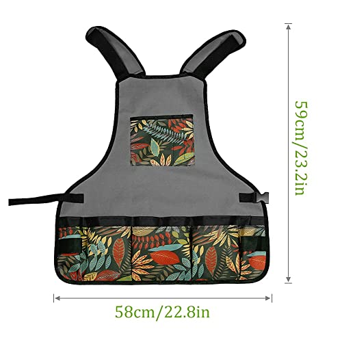 Laelr-Garden-Apron-Oxford-Cloth-Work-Apron-with-Pockets-Adjustable-Tool-Apron-for-Home-Garden-Heavy-Duty-Work-Apron-for-Men-Women-Artist-Apron-for-Painting