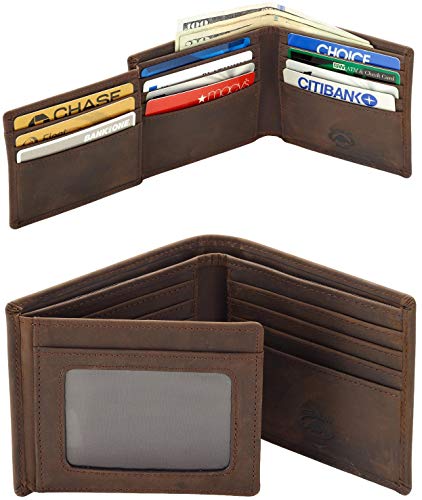 Stealth Mode Men's Trifold Rfid Wallet - 11 Card Slots, Id Holder (Brown) #TOP1