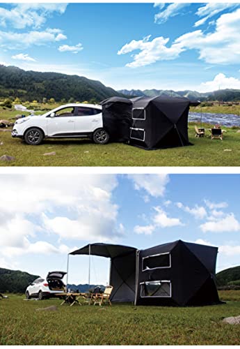 Carpa SUV para camping familiar, negro, 200x200x196 cm miniatura 2