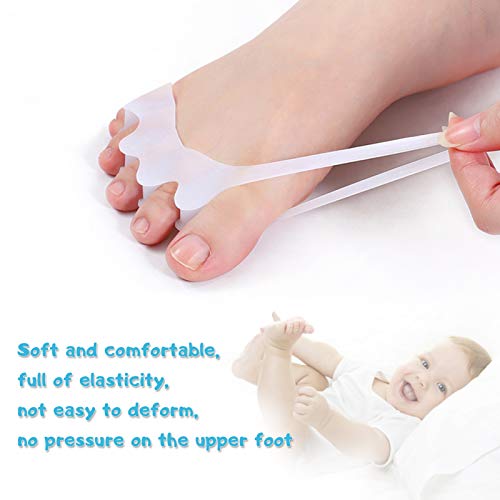 Image of Version Of Children'S Gel Toe Separator And Bunion Separator For Separating And Correcting Overlapping Toes (Children, Beige, 2 Pcs)