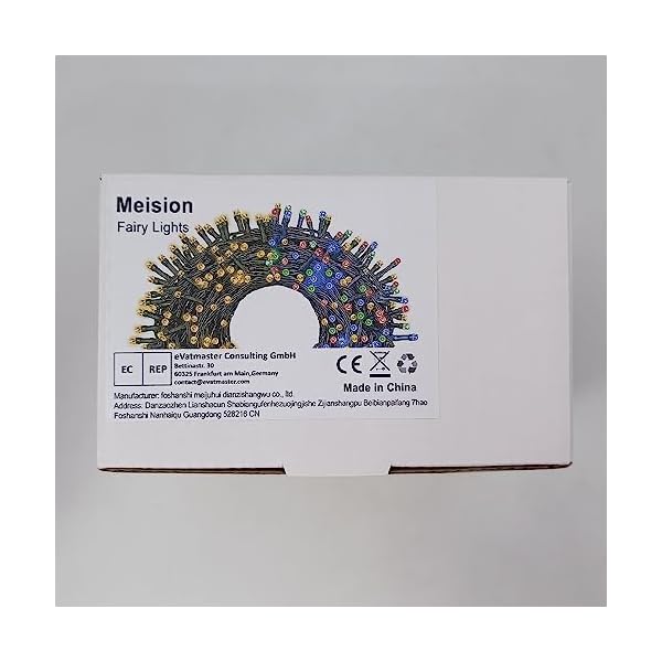 Meision Lichterkette Batterie Timer, LED Lichterkette mit Batterie Innen Außen, Lichterkette Batteriebetrieben 8 Modi, ideal für Weihnachten Halloween Party Hochzeit Deko, 5m/10m Warmweiß/Bunt – Bild 9