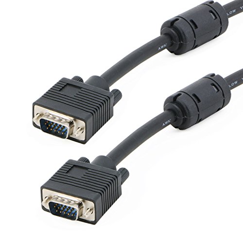 Pasow HD15 Male to Male SVGA VGA Long Video Monitor Cable for TV Computer Projector - 10 Feet/3M