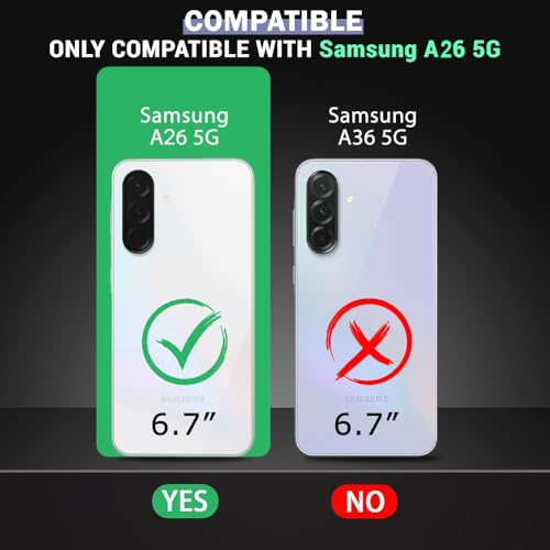 Image of Back Cover for Samsung Galaxy A26 5G | Full Camera Protection | Premium Liquid Silicon Case | Flexible Bumper Case for Samsung Galaxy A26 5G (Black)