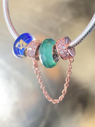 Abalorio de cristal de Murano auténtico y pulido de 4,5 mm sin piedras para pulsera Pandora 2