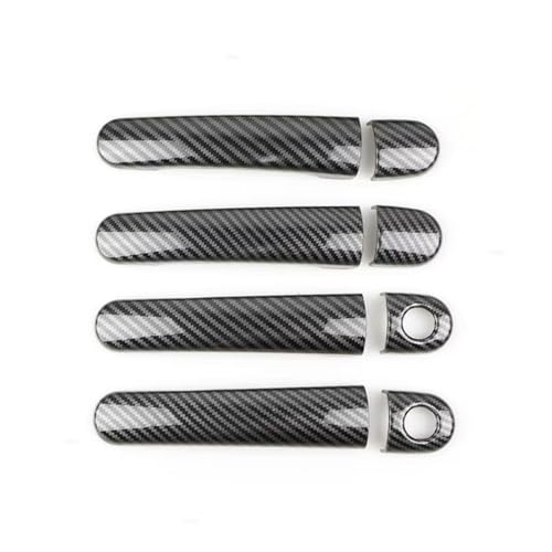 ドアハンドルカバートリム Compatible With Skoda For Octavia For Fabia 2001 2002 2003 2004 2005 2006 2007 車外装ドアハンドルカバーステッカー装飾アクセサリー