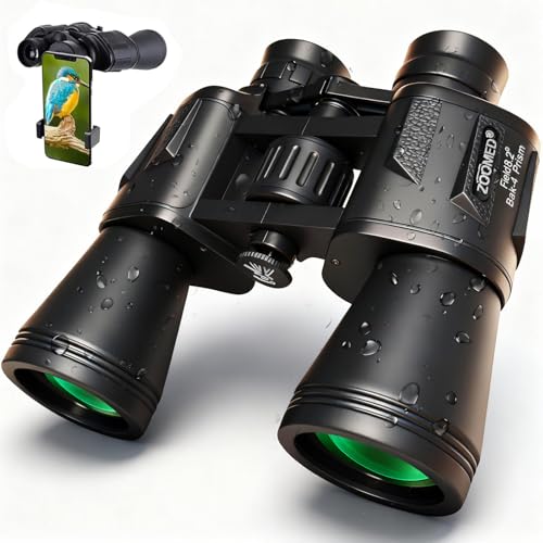 20x50 Binoculars with Smartphone Adapter
