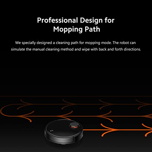 Xiaomi Mon Robot Vacuum-Mop P Robot Aspirateur Aspiration 2100 Pa, Mi Robot Vacuum-Mop P Réservoir d'eau de contrôle Intelligent, 3 Modes de Nettoyage, Noir - Image 8