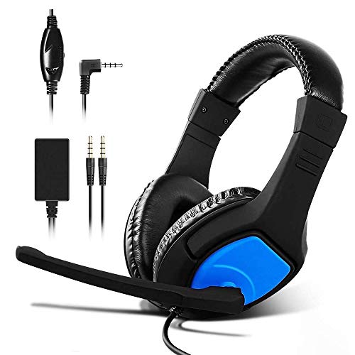 Stoga Gaming-headset R001 voor PS4, switch, pc, smartphone, bekabeld, met 3,5 mm surround sound, met microfoon