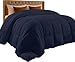 Utopia Bedding Comforter Duvet Insert - Quilted Comforter with Corner Tabs - Box Stitched Down Alternative Comforter (King, Navy)