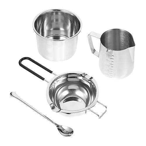 NUOBESTY 1set Butter Melting Pot Double Boiler Handle Melting Bowl Measuring Cup for Treats