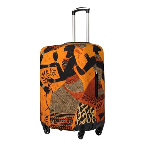 Indian Women Elastic Travel Luggage Cover, Washable Spandex Suitcase Protector, Anti-Scratch Fits 18-32 Inch2